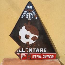 Insegna Tabella Smaltata CTI Touring Club Italiano