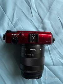 Canon EOS M Rossa + Obiettivo 18-55mm