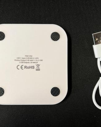 caricabatterie wireless per ufficio/smart working