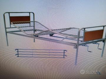 Letto 2 manovelle + Materasso Antidecubito