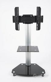 Techly Supporto a Pavimento con Mensola Trolley TV
