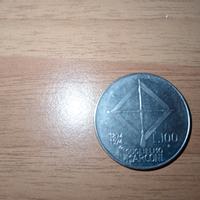 monete 100 lire del 1874