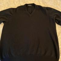 Maglione uomo nero pura lana