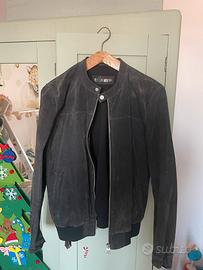 Giunbbino pelle scamisciata grigio