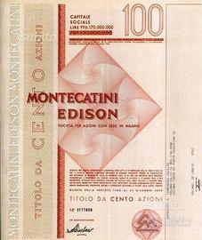 MONTECATINI EDISON le origini di MONTEDISON