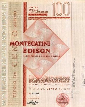 MONTECATINI EDISON le origini di MONTEDISON