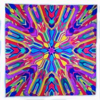 mandala colorato a mano 