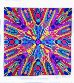 mandala colorato a mano 