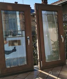 finestre in pvc tinta noce