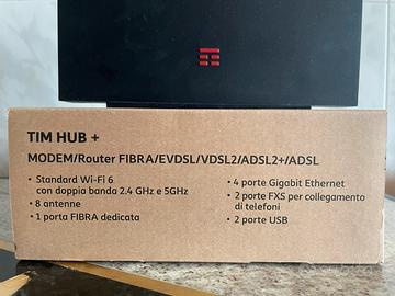 TIM HUB + MODEM/ROUTER FIBRA/EVDSL/VDSL2/ADSL2 +..