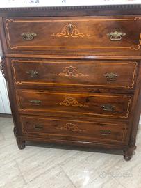 Cassettone noce massello