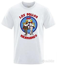 Tshirt divertente uomo Los Pollos Hermanos NUOVA