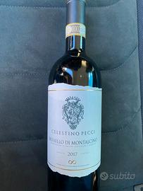 Vino celestino pecci Brunello di montalcino 2017