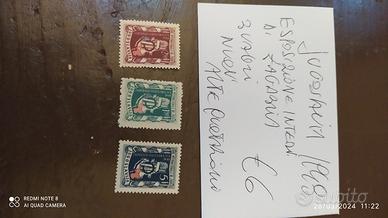 francobolli nuovi della Jugoslavia 