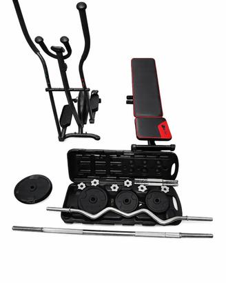 set attrezzi palestra 