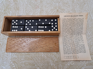 Gioco domino in legno, vintage