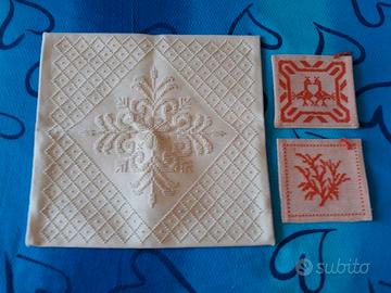 Fodera cuscino e 2 presine di Orosei Sardegna