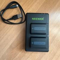 Set Batterie + Caricatore NEEWER NP-FW50 per Sony