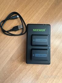 Set Batterie + Caricatore NEEWER NP-FW50 per Sony