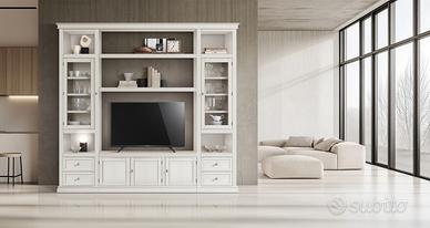 PARETE TTREZZATA IDEALE COME PORTA TV E LIBRERIA