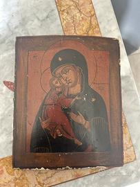 Icona Sacra Madonna con Bambinello