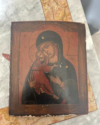 Icona Sacra Madonna con Bambinello