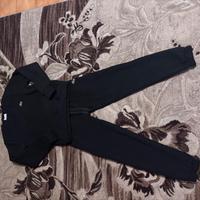 tuta lacoste bianca logo ricamati S-XS