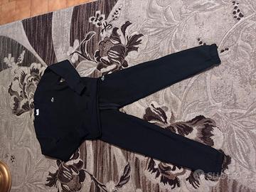 tuta lacoste bianca logo ricamati S-XS