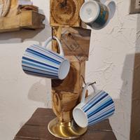 Porta tazze in legno 