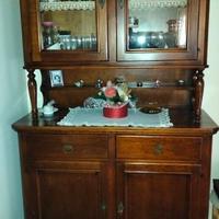 Credenza, mobile in legno, vetrina classica 