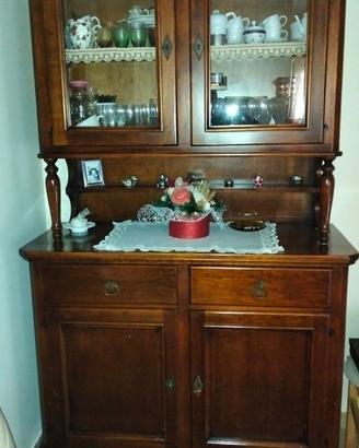 Credenza, mobile in legno, vetrina classica 