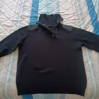 Maglione uomo a collo alto di lana 