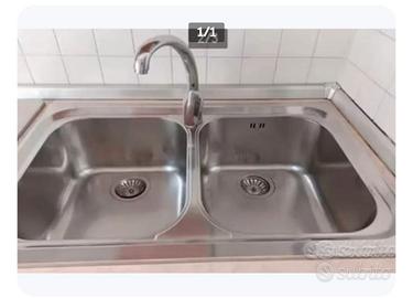 Lavandino cucina acciaio inox