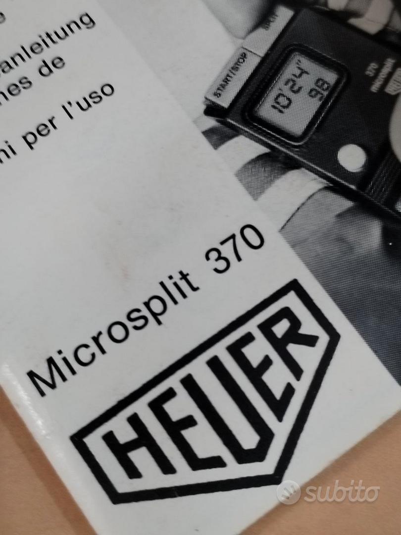 HEUER microsplit 370 originale Abbigliamento e Accessori In vendita a Treviso