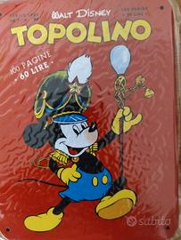 70 anni Topolino - Copertina in metallo