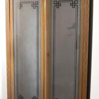 Vetrinetta libreria noce, vintage-antiquariato