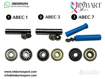 16 Cuscinetti Pattinaggio Artistico a Rotelle ABEC