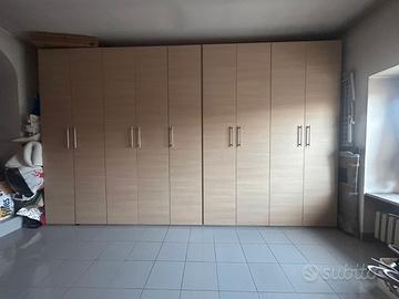 armadio 9 ante  beige