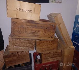 CASSE IN LEGNO VINI PIEMONTESI VINTAGE