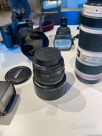 Canon 6D, ottiche, e attrezzatura
