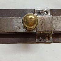 Antico Chiavistello CATENACCIO in ferro vintage
