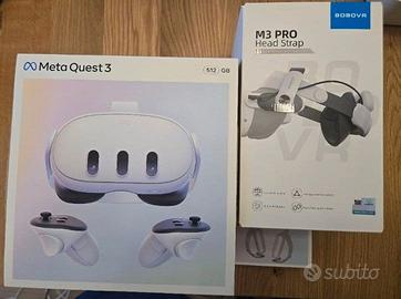 Meta Quest 3 512 GB + BOBOVR M3 PRO + Fascia