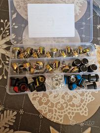 Kit potenziometri + knob plastica/metallo (1set)