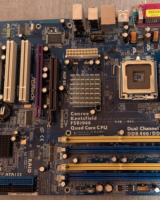 Asrock 4core dual sata2 + cpu + ram
