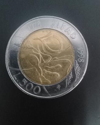 500 lire republica italiana IFAD 1978 1998