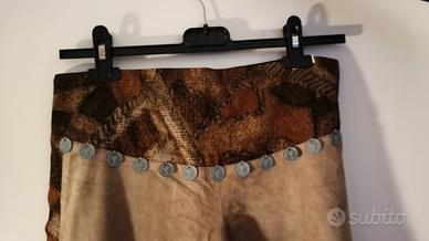 pantaloni camoscio etnici