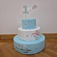 Kit compleanno torta finta Piccolo Principe