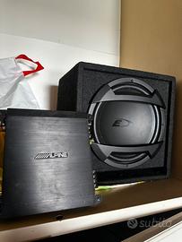 Subwoofer + amplificatore alpine
