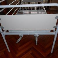 Letto da degenza nuovo 2 manovelle con sponda