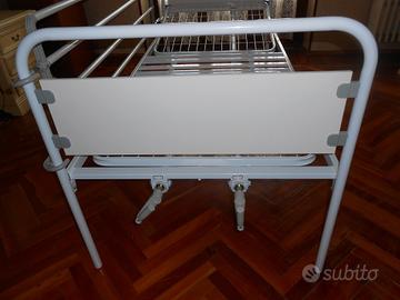 Letto da degenza nuovo 2 manovelle con sponda